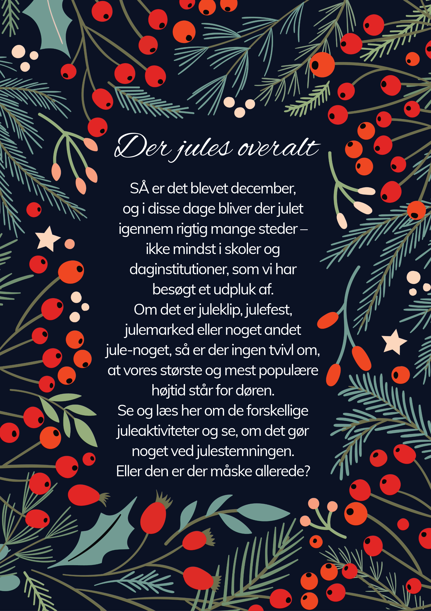 ♪ Det sørme det sandt december ♫