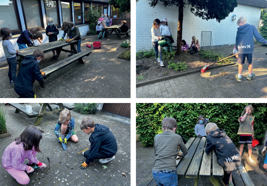 3.b har forvandlet bibliotekets gård